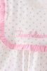 Pink Football Applique Ruffle Shorts Set