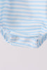 Blue Football Applique Bubble