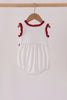 Red Alabama Roll Tide Embroidery Ruffle Bubble