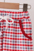Red Alabama Roll Tide Embroidery Plaid Shorts Set