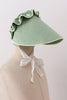 Sage lace bonnet