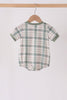 Green Pumpkin Embroidery Plaid Bubble