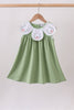 Sage Pumpkin Embroidered Dress