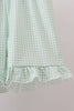 Sage Pumpkin Embroidered Ruffle Shorts Set