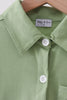 Sage Pumpkin Embroidered Button Down Shirt