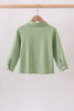 Sage Pumpkin Embroidered Button Down Shirt