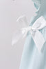 Light blue character embroidery ruffle bubble