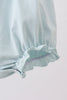 Light blue character embroidery ruffle bubble