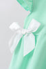 Green character embroidery ruffle bubble