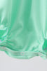 Green character embroidery ruffle bubble