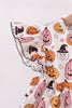 Pumpkin ruffle shorts set