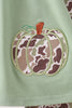 Camo Pumpkin Applique Ruffle Pants Set