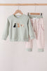 Sage hunting embroidery Pants set