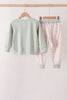 Sage hunting embroidery Pants set