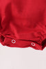 Maroon football bow sequin bubble