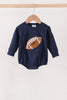 Navy football sequin bubble