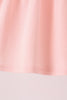 Pink pumpkin bow applique ruffle dress