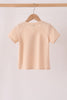 Khaki pumpkin applique top