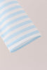 Blue airplane embroidery stripe vest set