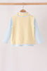 Blue airplane embroidery stripe vest set