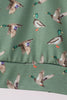 Green mallard zip pullover