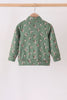 Green mallard zip pullover