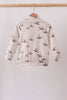 Khaki Duck Print Gingham Pullover