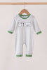 Green tools embroidery romper