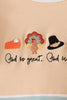 God is great god is good embroidery ruffle bloomer set