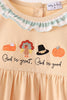 God is great god is good embroidery ruffle pants set