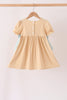 God is great god is good embroidery ruffle dress