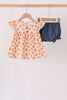 Pumpkin Bow Ruffle Bloomer Set