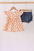 Pumpkin Bow Ruffle Bloomer Set