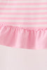Pink football sequin stripe dress