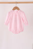 Pink football sequin stripe bubble