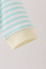 Green excavator french knot stripe romper
