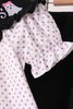Black Ghost Embroidery Pants Set