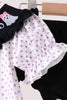 Black Ghost Embroidery Bloomer Set