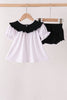 Black Ghost Embroidery Bloomer Set