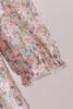 Floral smocked lace dress