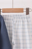 Teal pocket plaid pants set