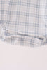 Teal pocket plaid bubble