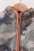 Neutral camouflage fleece jacket