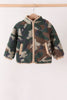 Forest camouflage fleece jacket