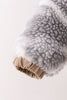 Grey camouflage fleece jacket