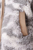 Grey camouflage fleece jacket