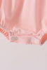 Pink Ghost Embroidery Ruffle Bubble