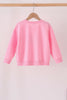 Pink football sequin mom&me top