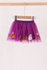 Purple pumpkin ghost sequin tutu skirts