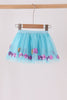 Blue sweet sequin tutu skirts